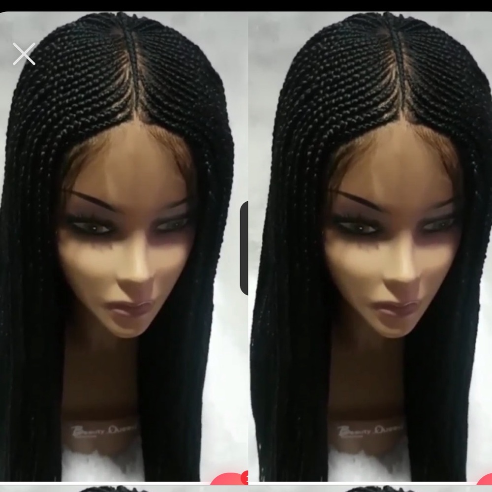 Braided lace wig